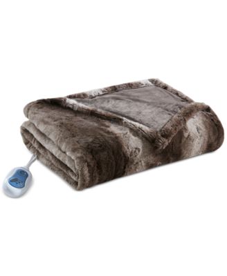 Photo 1 of Beautyrest Zuri Electric Faux-Fur Throw, 50" x  70"