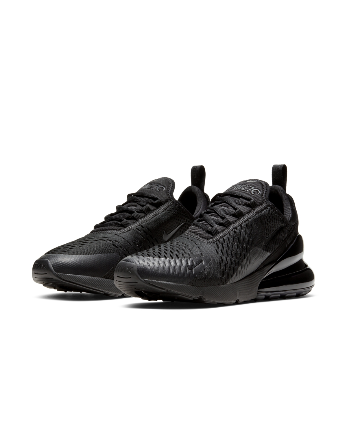 Nike Men's Air Max 270 Casual Sneakers From Finish Line In Black/black ...
