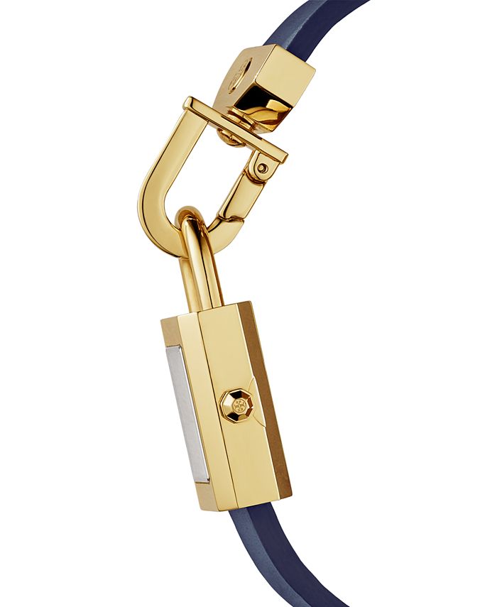Tory Burch Collins Quartz Blue Dial Blue Leather Strap Watch for Women - TBW1203