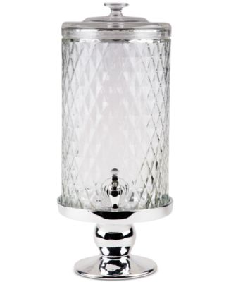 Home Essentials - Monaco Diamond 2-Gallon Glass Beverage Dispenser