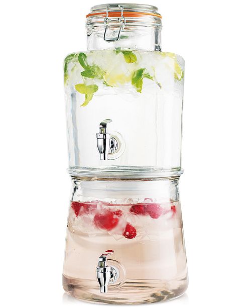 Home Essentials Del Sol Stackable Double Beverage Dispenser Reviews Bar Wine Dining Macy S