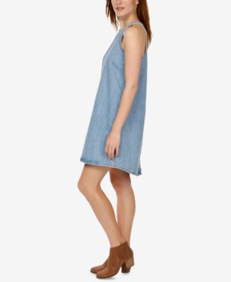 Lucky Brand Cotton Snap-Back Denim Dress