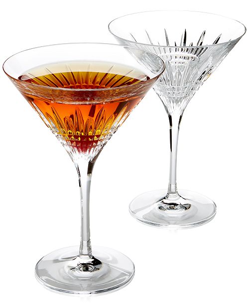 martini glass set stainless steel