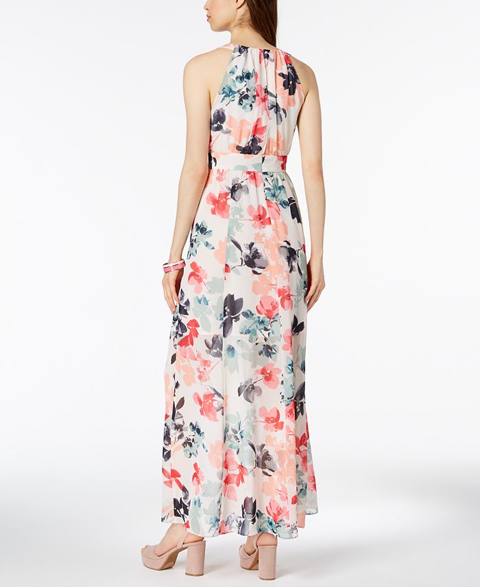 Vince Camuto Floral-Print Chiffon Ruffle Maxi Dress & Reviews - Dresses ...