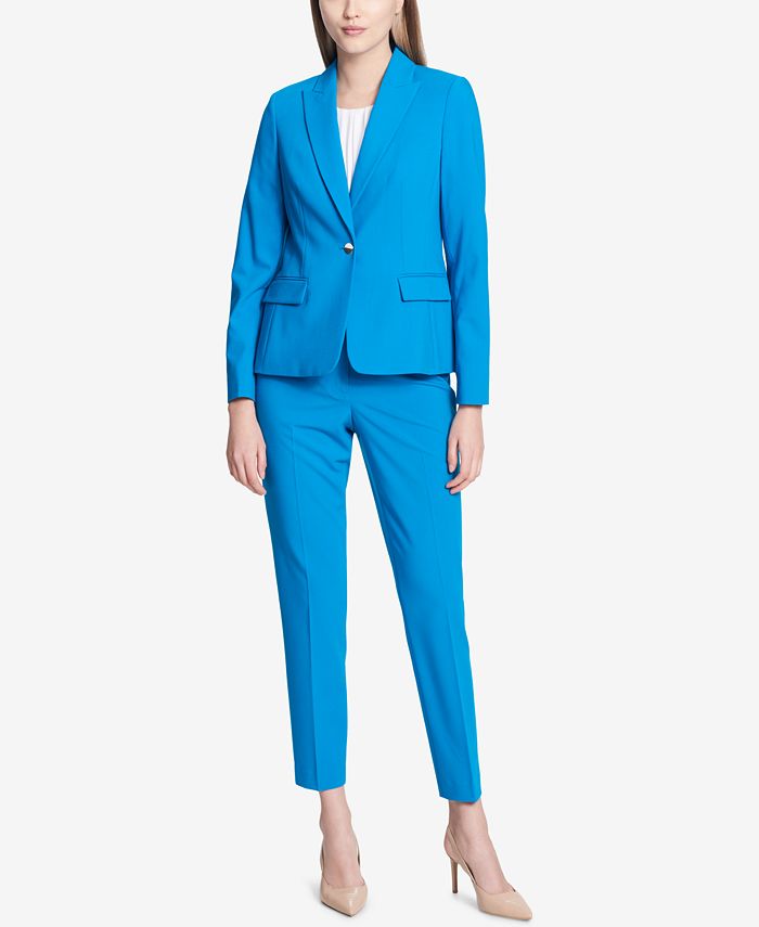 Calvin Klein OneButton Blazer & Reviews Jackets & Blazers Women Macy's