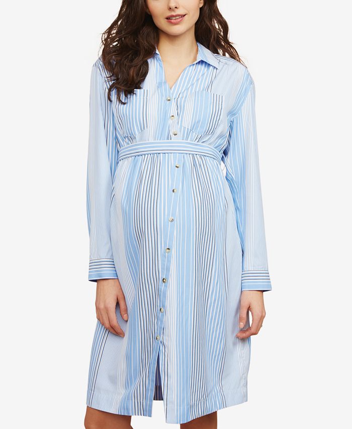 motherhood maternity shirt dress