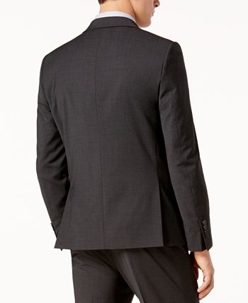 Calvin Klein Men's Infinite Stretch Solid Slim Fit Suit Jacket Gray Size 44
