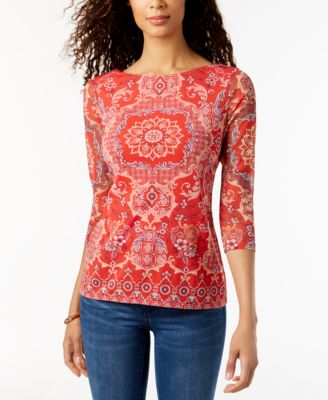 Charter Club Boat-Neck Top, Created for Macy's