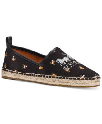 coach floral flats