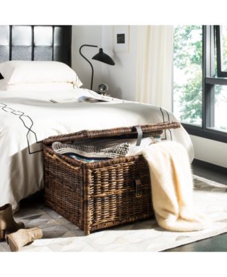 JONATHAN Y Caden 30'' Wicker Storage Trunk