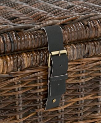 JONATHAN Y Caden 30'' Wicker Storage Trunk