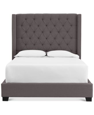 Furniture CLOSEOUT Grey Monroe II Upholstered Queen Bed Created for Macy s Macy s