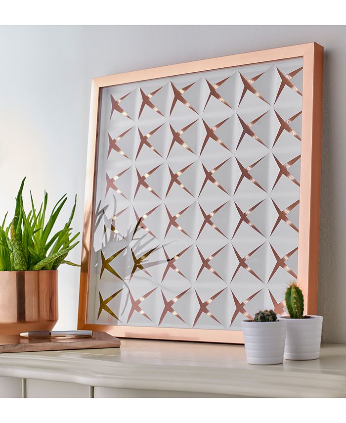 Graham & Brown Rose Gold Stroma LaserCut Framed Print Macy's