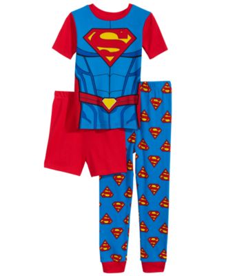 DC Comics Boys Little Superman Costume Pajama Set