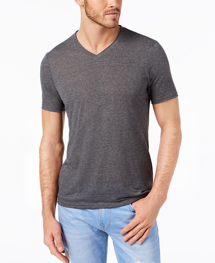 GUESS Men's Raw Edge V-Neck T-Shirt - Macy's