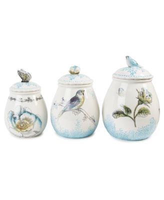 Edie Rose by Rachel Bilson - Set of 3 Rose Canisters