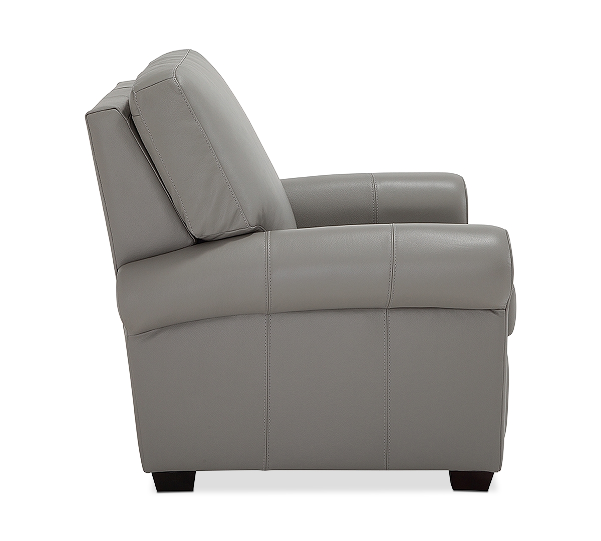 Orid 36" Leather Roll Arm Pushback Recliner, Created for Macy's