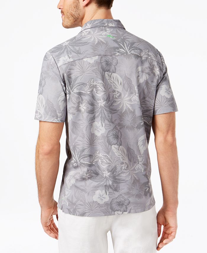 Tommy Bahama Men's Fuego Frond Silk Camp Shirt - Coconut