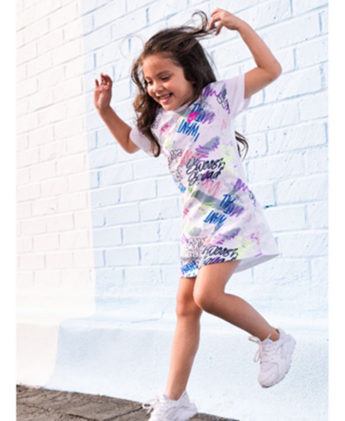 Nike Sportswear Printed Cotton Dress, Toddler Girls - Macy's
