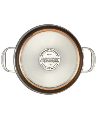 Nouvelle Copper Luxe Hard-Anodized Nonstick Cookware Set, 3-Piece, Sable