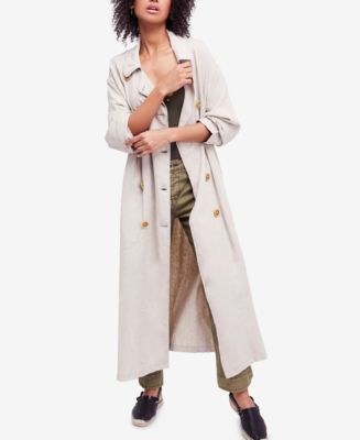 Free People Sweet Melody Duster Trench Coat - Macy's