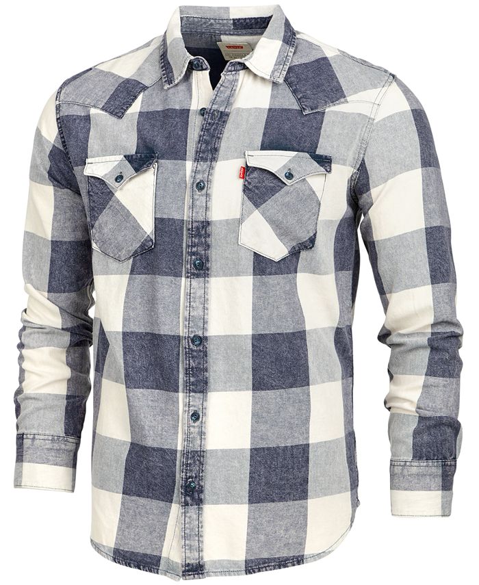 Levi's Men's Buffalo Plaid Shirt & Reviews - Casual Button-Down Shirts -  Men - Macy's