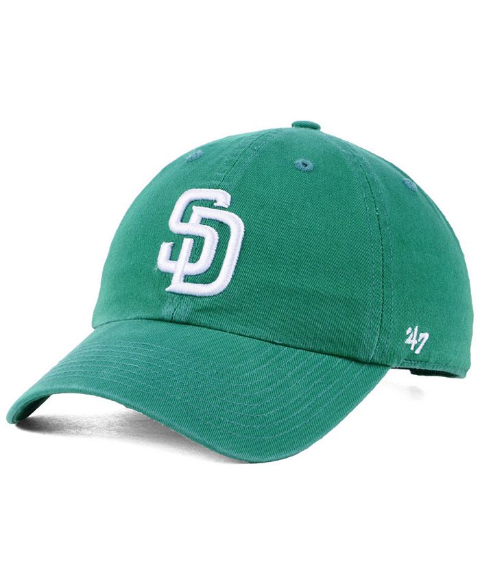 '47 Brand San Diego Padres Kelly White CLEAN UP Cap - Macy's