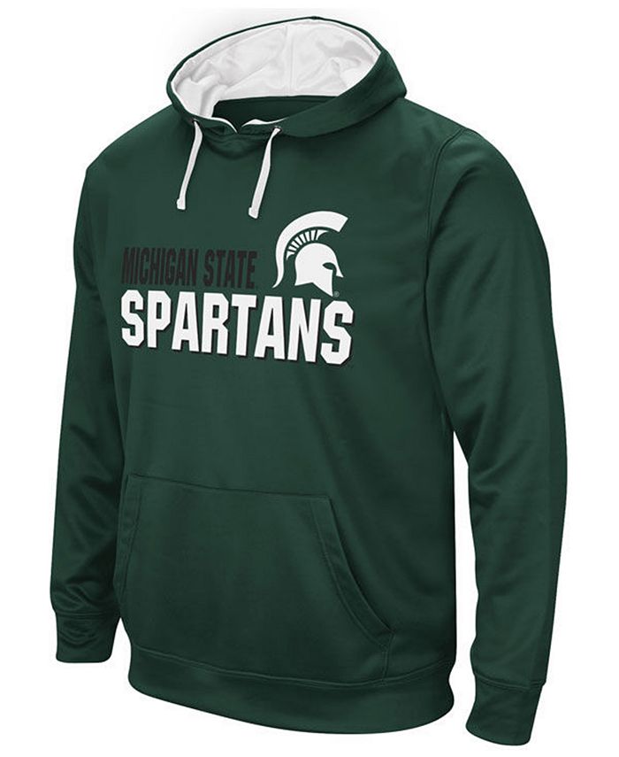 Colosseum Men's Michigan State Spartans Stack Performance Hoodie - Macy's