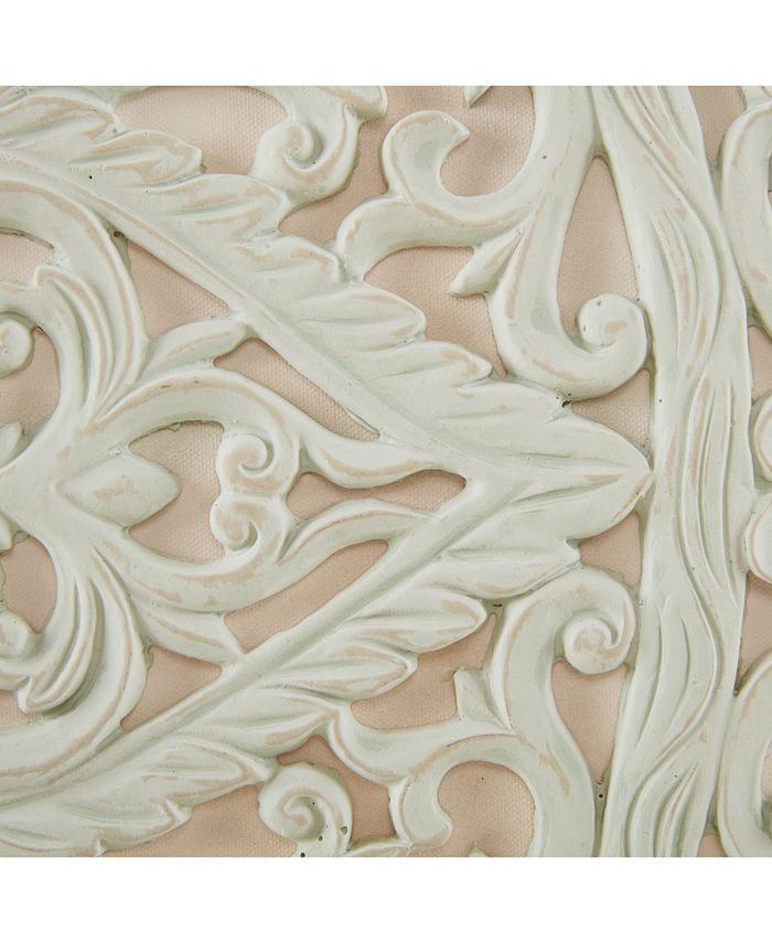 JLA Home Madison Park Wooden Mandala Gray 3Pc. 3D Embellished Canvas