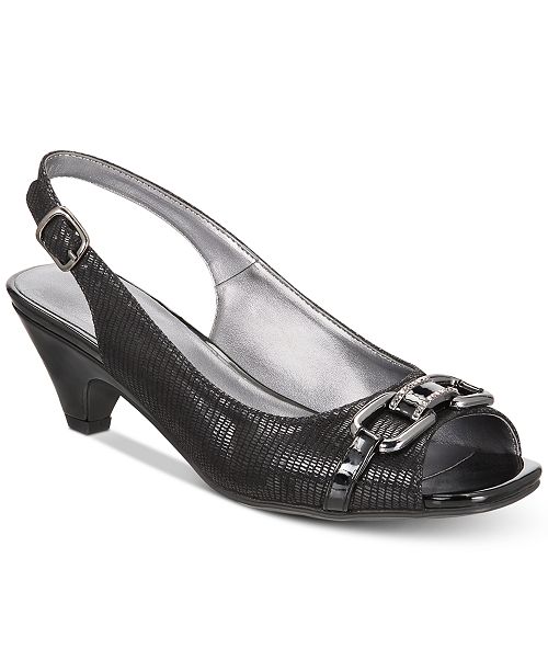 macys peep toe flats