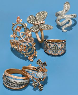 Diamond Vintage-Inspired Ring in 14k Rose Gold (1-1/3 ct. t.w.)