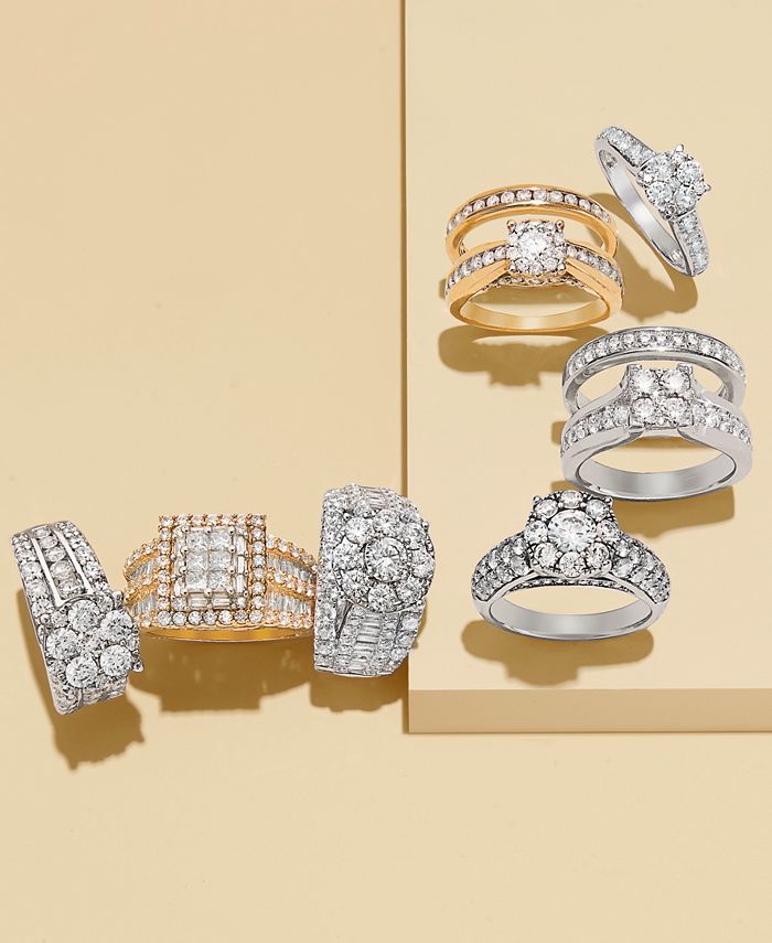 Macy's Diamond Engagement Ring in 14k White, Rose or Yellow Gold (2 ct