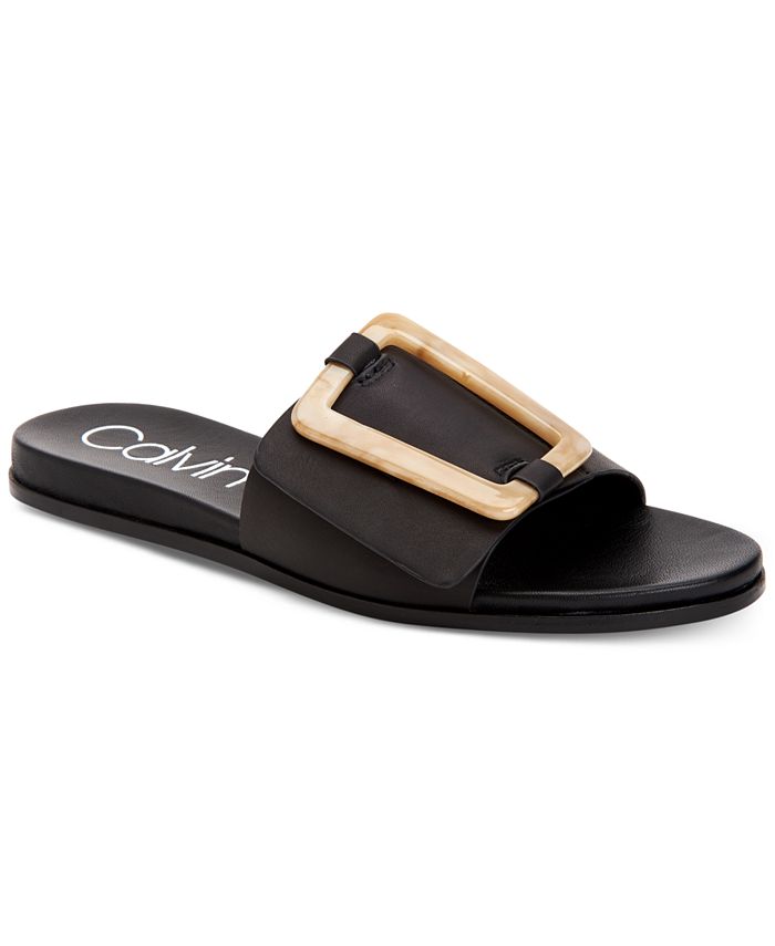 Calvin Klein Women s Patreece Flat Sandals Macy s