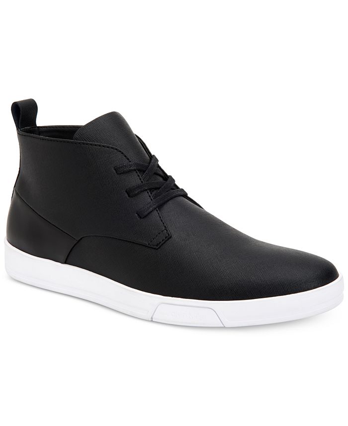Calvin Klein Men's Bain Saffiano Chukka Boots Macy's