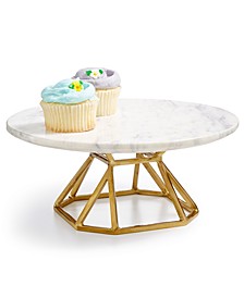 Round Marble Elevated Server, Created for Macy's
