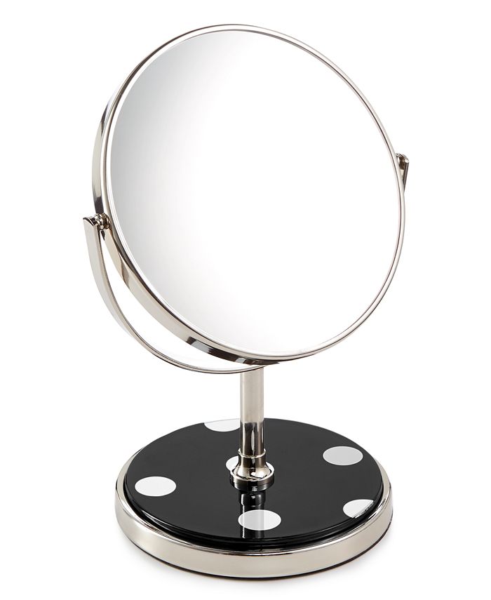 kate spade new york Inset Black Deco Dot Vanity Mirror Macy's