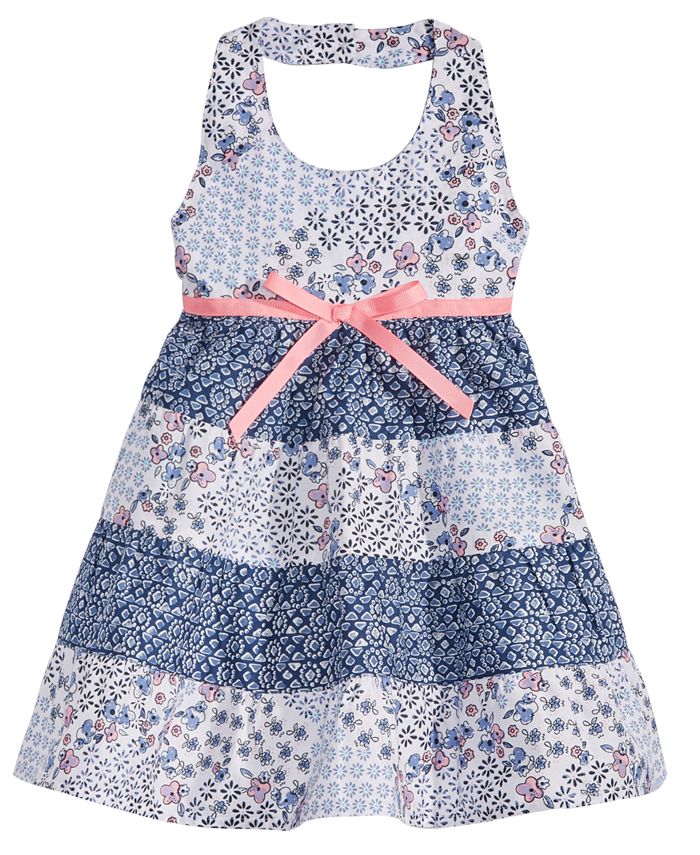 Blueberi Boulevard Baby Girls Tiered Ruffle Cotton Dress - Macy's