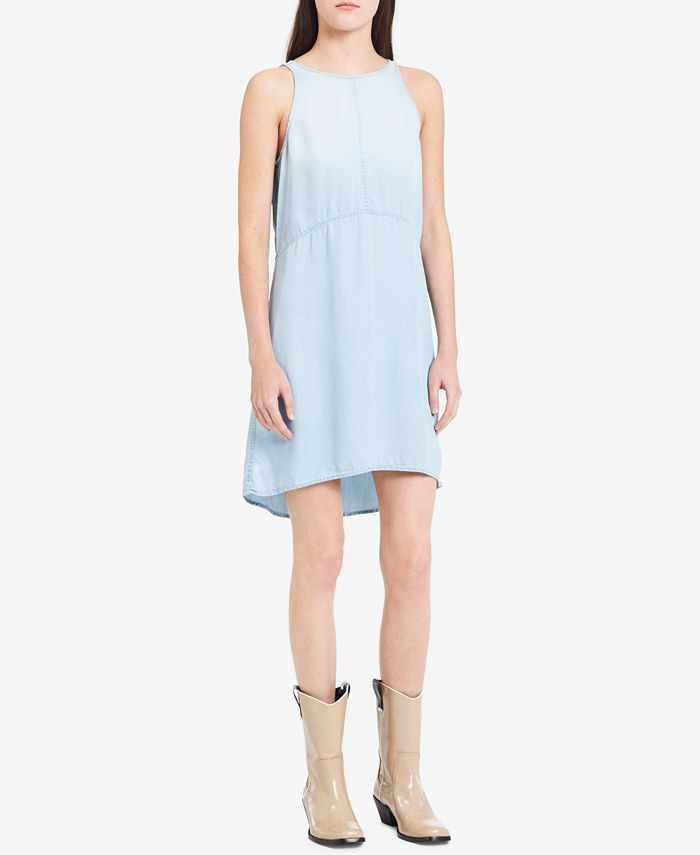 Calvin Klein Jeans Chambray Dress & Reviews - Dresses - Women - Macy's
