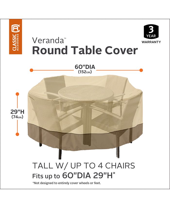 Classic Accessories Small Round Patio Table Set Cover Macy's