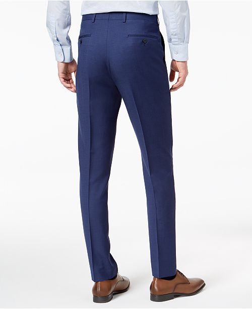 Calvin Klein Men's Extra-Slim Fit Infinite Stretch Blue Twill Suit ...