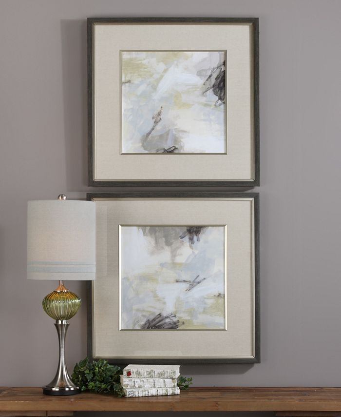 Uttermost - Abstract Vistas 2-Pc. Framed Printed Wall Art Set
