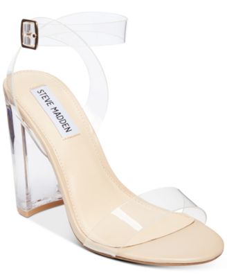 steve madden clear strap sandals