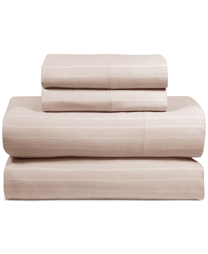 DKNY PURE Comfy Cotton 200Thread Count 4Pc. Queen Sheet Set Macy's