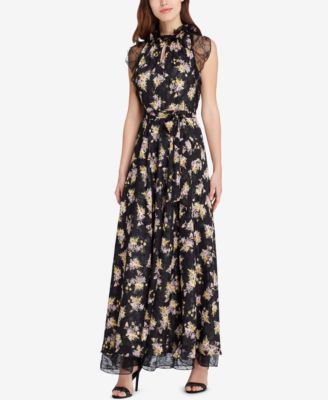 tahari maxi dresses floral