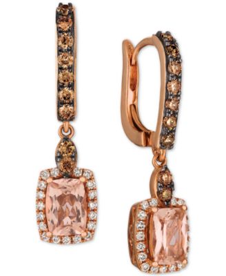 levian morganite earrings