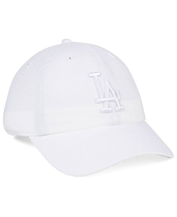 '47 Brand Los Angeles Dodgers White/White CLEAN UP Cap - Macy's