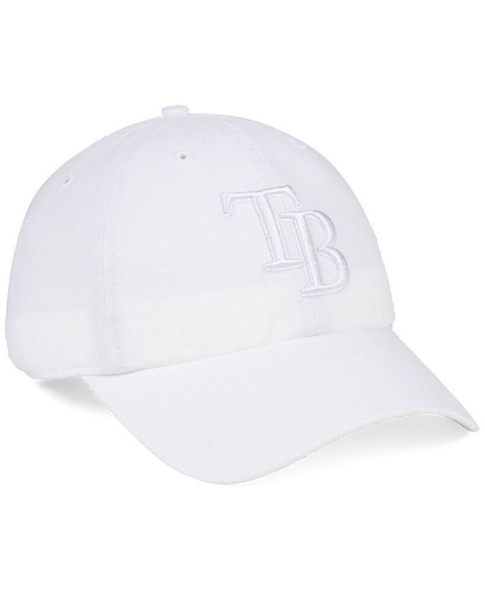 '47 Brand Tampa Bay Rays White/White CLEAN UP Cap - Macy's