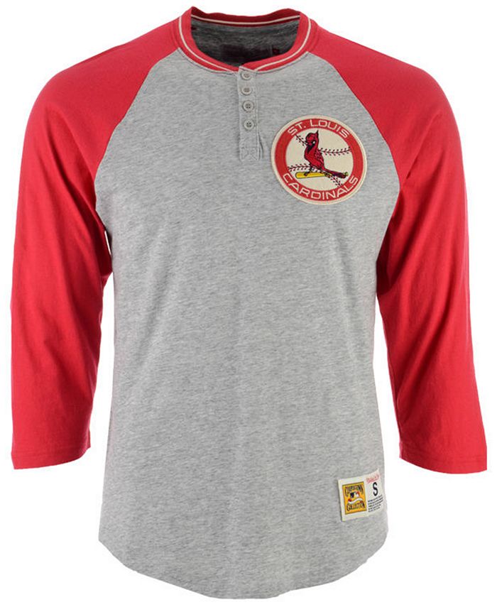 Mitchell & Ness Men's St. Louis Cardinals 4-Button Henley T-Shirt