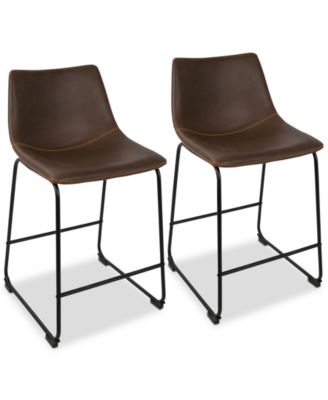 Lumisource - Duke Counter Stool (Set of 2), Quick Ship