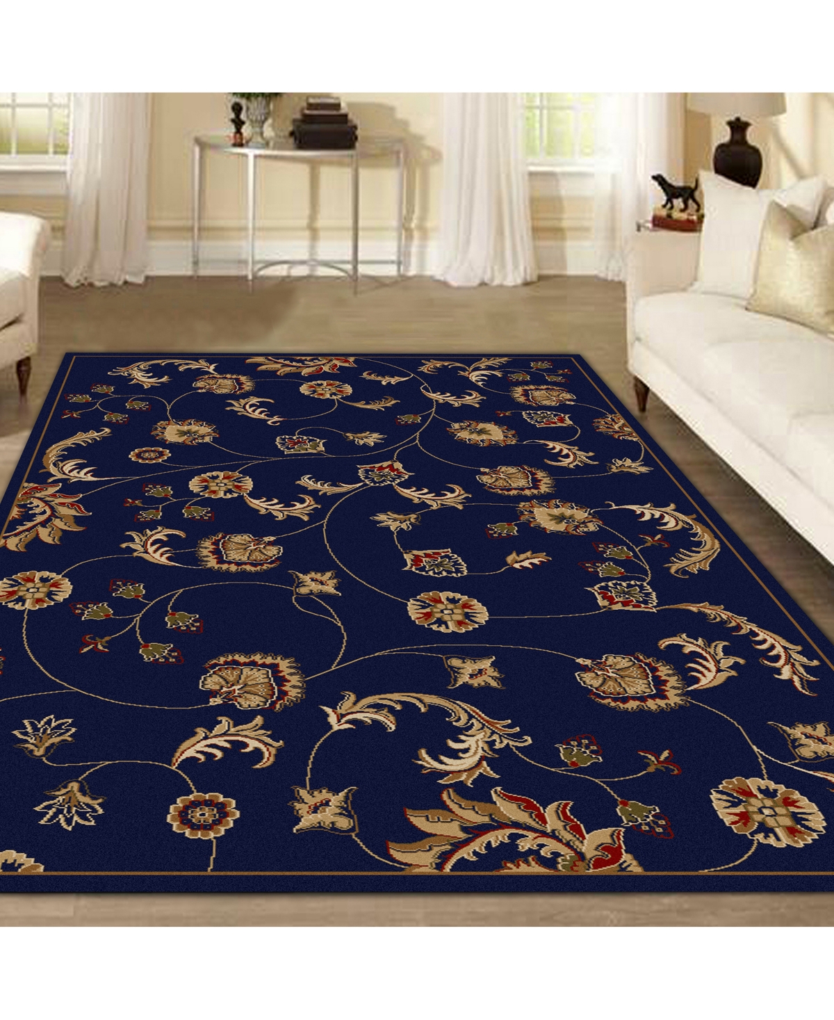 Closeout! Km Home Pesaro Flores 3'3" x 4'11" Area Rug